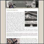 Screen shot of the The Temple Trust website.