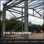 Screen shot of the Earland Engineering Ltd website.
