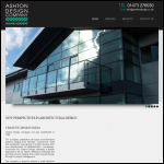 Screen shot of the Ashton Design Company Ltd website.
