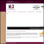Screen shot of the Holme Valley Joinery Ltd website.