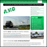 Screen shot of the Advanced Vehicle Glazing Ltd website.