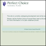 Screen shot of the Personal Choice Funeral Plan Ltd website.