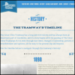 Screen shot of the Llandudno Tramways Ltd website.