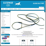 Screen shot of the Luxway Canine Supplies website.