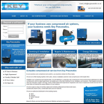 Screen shot of the Key Pneumatics Ltd website.