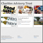 Screen shot of the The Charities Advisory Trust website.