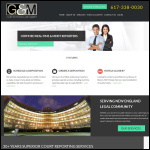 Screen shot of the M G M Services Ltd website.