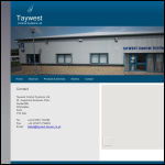 Screen shot of the Taywest Control Systems Ltd website.