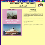Screen shot of the Union-castle Steamship Company Ltd website.