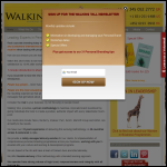 Screen shot of the Walking Tall International Ltd website.