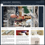Screen shot of the Splendid Interiors Ltd website.