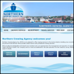 Screen shot of the Northern Crewing Services Ltd website.
