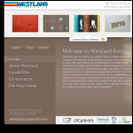 Screen shot of the Westland Enterprises Ltd website.