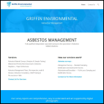 Screen shot of the Griffin Environmental Asbestos Management website.
