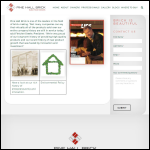 Screen shot of the Wood Hall Stud Ltd website.