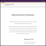 Screen shot of the The Natural History Museum Trading Company Ltd website.