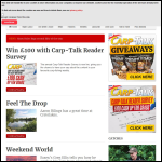 Screen shot of the Carp Fishing News Ltd website.