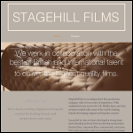 Screen shot of the Stagehill Films Ltd website.