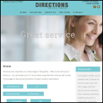 Screen shot of the New Directions (Recruitment) Ltd website.