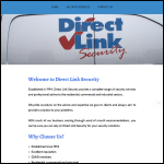 Screen shot of the Direct Link Security Ltd website.