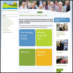 Screen shot of the Sussex Housing Association Ltd website.