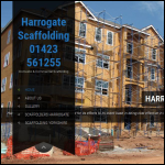 Screen shot of the Harrogate Scaffolding Ltd website.