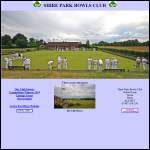 Screen shot of the Shire Park Bowls Club (Tewin) Ltd website.