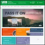 Screen shot of the Ucb Ireland website.