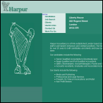 Screen shot of the Harpur Accountancy Recruitment Ltd website.
