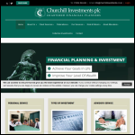 Screen shot of the Churchill Investments (UK) Ltd website.