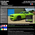 Screen shot of the Specialist Shipping Services Ltd website.