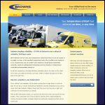 Screen shot of the Browns Chilled Distribution Ltd website.
