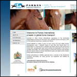 Screen shot of the Parkes International Transport Ltd website.