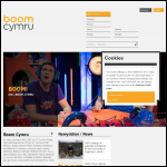 Screen shot of the Boom Cymru Tv Ltd website.