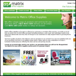 Screen shot of the Matrix Supplies Ltd website.