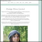 Screen shot of the Prestige Fibres Ltd website.