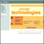 Screen shot of the Unicad Ltd website.