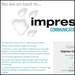 Screen shot of the Impress Communications Ltd website.