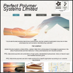 Screen shot of the Perfect Polymer Systems Ltd website.