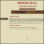 Screen shot of the Brooke-hall Construction Ltd website.