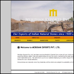 Screen shot of the Meridian Exports Ltd website.