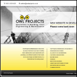 Screen shot of the Owl Projects Ltd website.