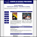 Screen shot of the Praxis Publishing Ltd website.