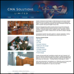 Screen shot of the Cma Management Solutions Ltd website.