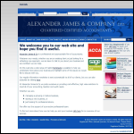 Screen shot of the Alexander Chartering Ltd website.