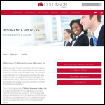 Screen shot of the Collinson Insurance Brokers Ltd website.