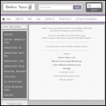 Screen shot of the De Vere Fabrics Ltd website.