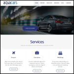 Screen shot of the Aqua Cars Ltd website.