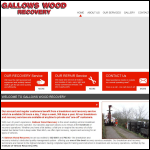 Screen shot of the Gallows Wood Recovery Ltd website.