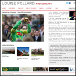Screen shot of the Photography By Louise Ltd website.